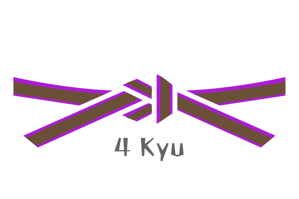 Cinta de karate cuarto kyu